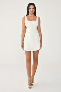 Fringe Dress - Mini - Black & White