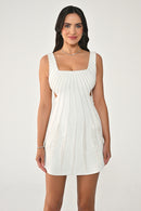 Fringe Dress - Mini - Black & White