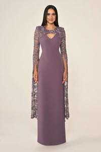 Plus Size - Sequin Sleeve Dress - Maxi - Multi Color