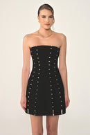 Aveline Dress - Mini - B & W