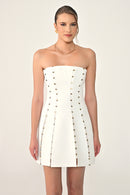 Aveline Dress - Mini - B & W