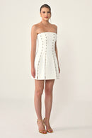 Aveline Dress - Mini - B & W