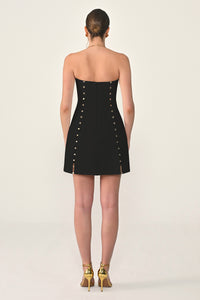 Aveline Dress - Mini - B & W