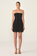 Aveline Dress - Mini - B & W