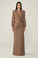 Mirage Collar Dress - Maxi - Multi Color