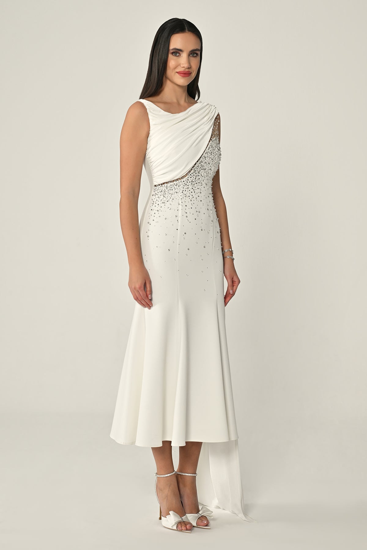 Swan Song Dress - Midi - Multi Color