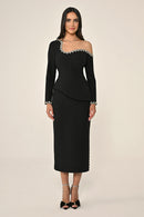 Plus Size Joelle Dress - Midi - Black