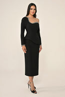 Plus Size Joelle Dress - Midi - Black