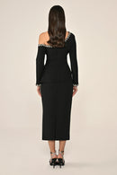 Plus Size Joelle Dress - Midi - Black