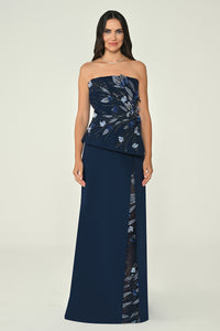 Plus Size - Shimmer Dress  - Maxi - Multcolor