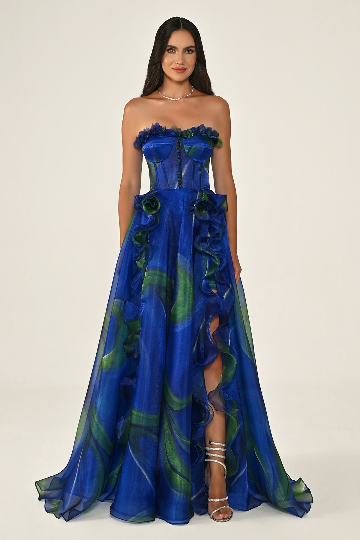 Marquis Dress - Maxi - Patterned Multicolor