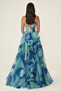 Marquis Dress - Maxi - Patterned Multicolor