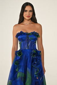 Marquis Dress - Maxi - Patterned Multicolor