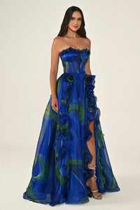 Marquis Dress - Maxi - Patterned Multicolor