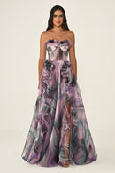 Marquis Dress - Maxi - Patterned Multicolor