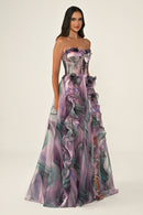 Marquis Dress - Maxi - Patterned Multicolor