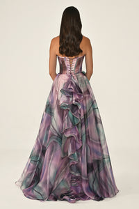 Marquis Dress - Maxi - Patterned Multicolor
