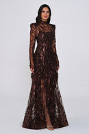 Midnight Illusion Dress - Maxi