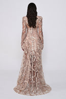 Midnight Illusion Dress - Maxi