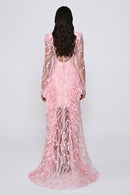 Midnight Illusion Dress - Maxi