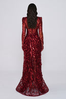 Midnight Illusion Dress - Maxi