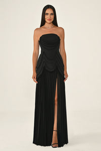 black evening dress