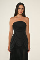 Chantilly Dress - Maxi - Black & White