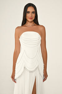 Chantilly Dress - Maxi - Black & White