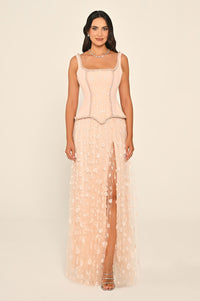 Noir Corset Dress - Maxi - Black