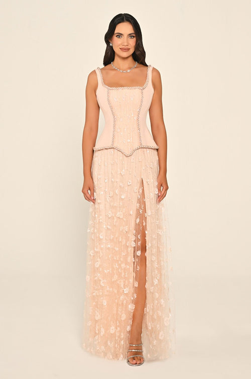 Noir Corset Dress - Maxi
