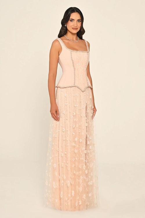 Noir Corset Dress - Maxi