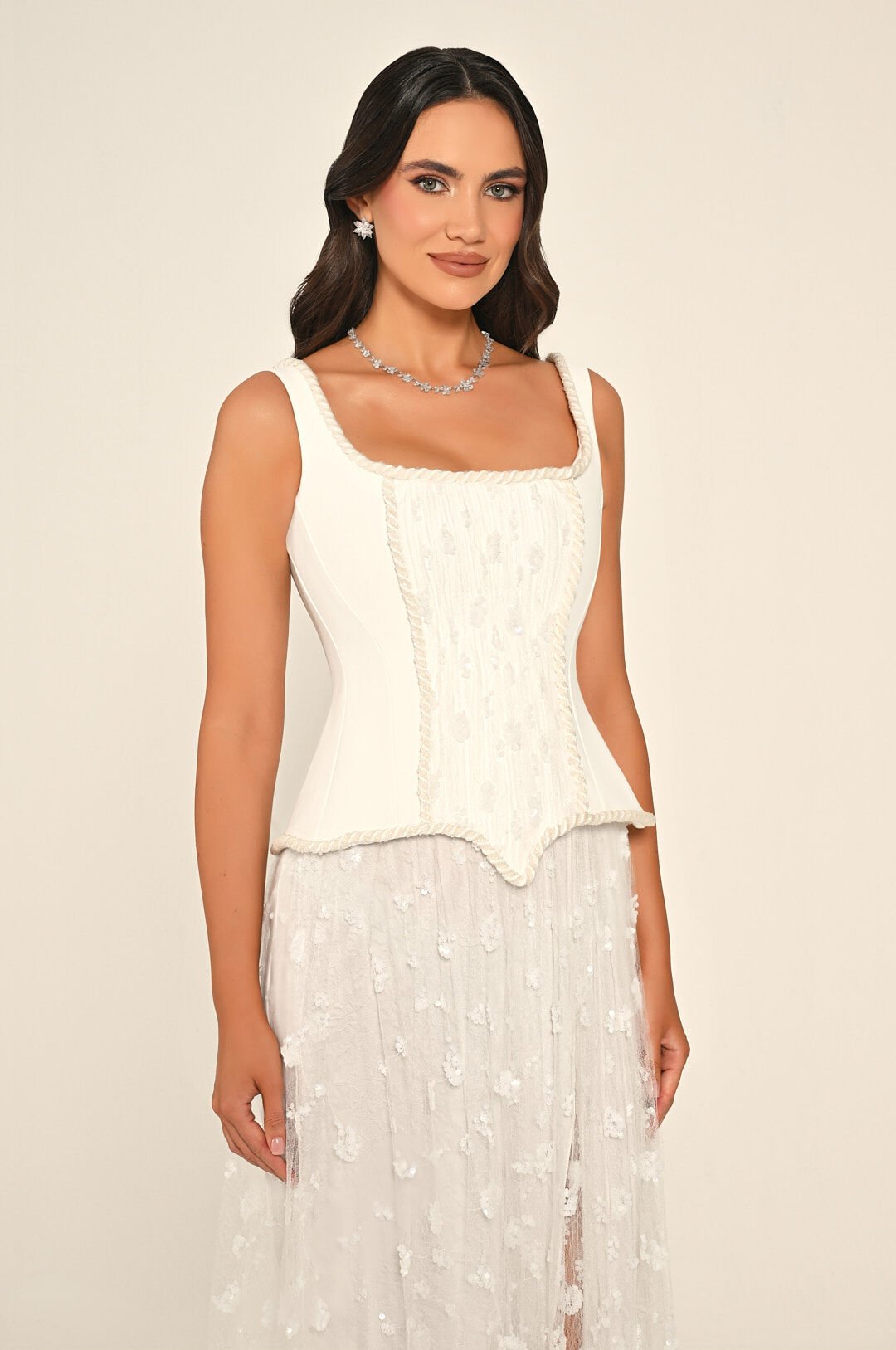 Noir Corset Dress - Maxi - Black