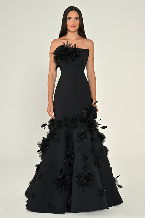 Midnight Bloom Dress - Maxi
