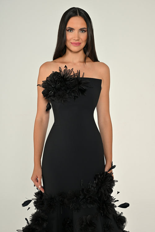 Midnight Bloom Dress - Maxi
