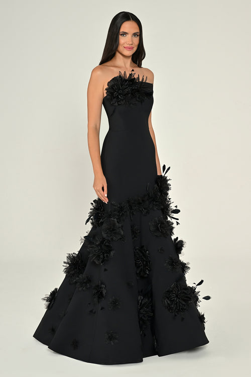 Midnight Bloom Dress - Maxi