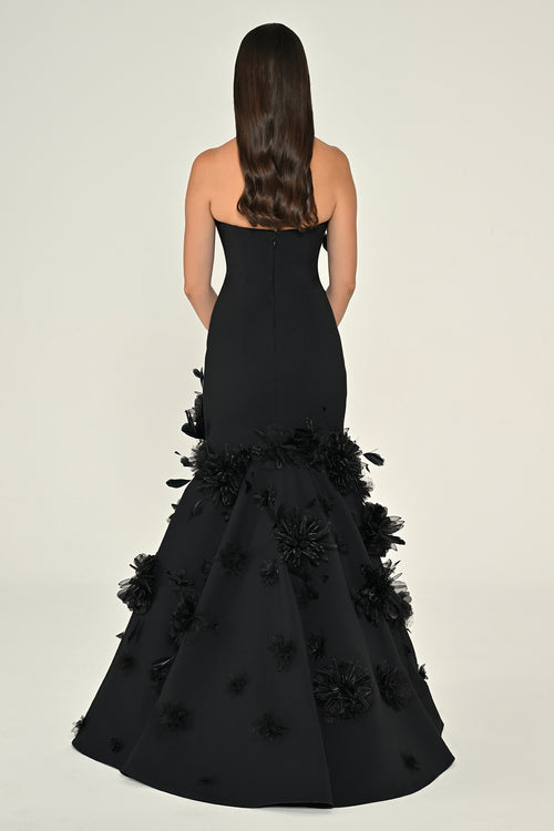 Midnight Bloom Dress - Maxi