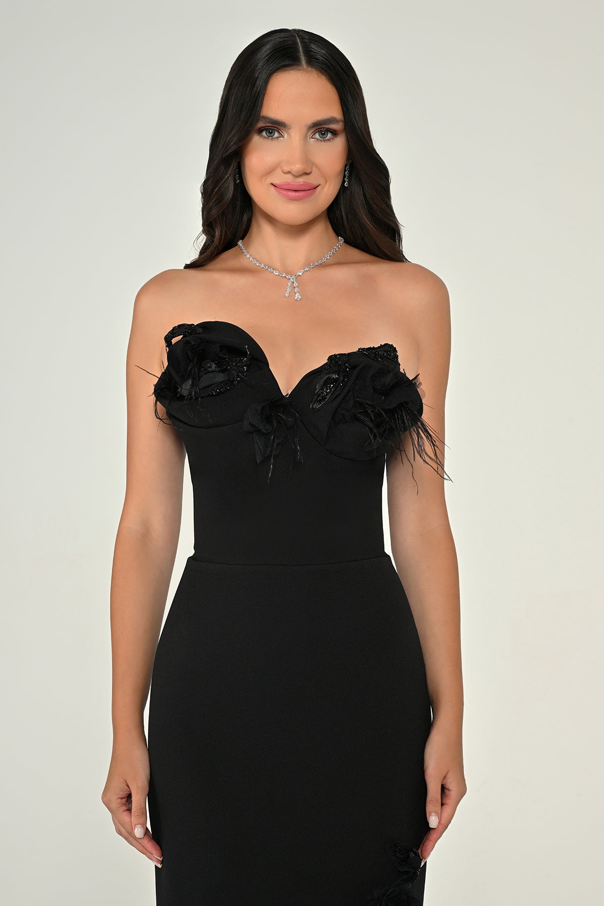Mermaid Bloom Dress - Maxi - Black