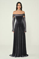 Mystique Velvet Dress - Maxi - Multicolor