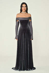 Mystique Velvet Dress - Maxi - Multicolor
