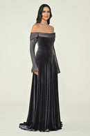 Mystique Velvet Dress - Maxi - Multicolor