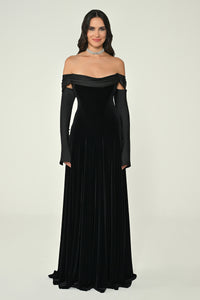 Mystique Velvet Dress - Maxi - Multicolor