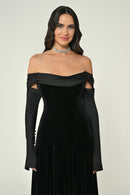 Mystique Velvet Dress - Maxi - Multicolor