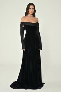 Mystique Velvet Dress - Maxi - Multicolor
