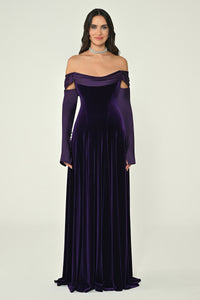 Mystique Velvet Dress - Maxi - Multicolor