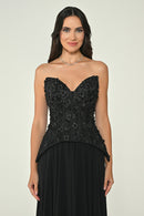 Gardenia Luxe Dress - Maxi - Black