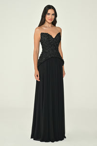 Gardenia Luxe Dress - Maxi - Black
