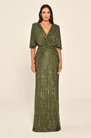 Plus Size - Aurelia Gleam Dress - Maxi - Multicolor