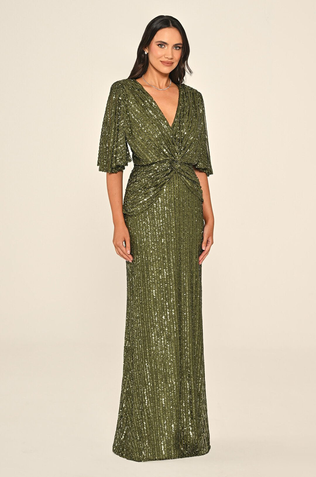 Plus Size - Aurelia Gleam Dress - Maxi - Multicolor