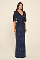 Plus Size - Aurelia Gleam Dress - Maxi - Multicolor