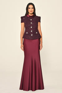 Tweed Dress - Maxi - Multicolor